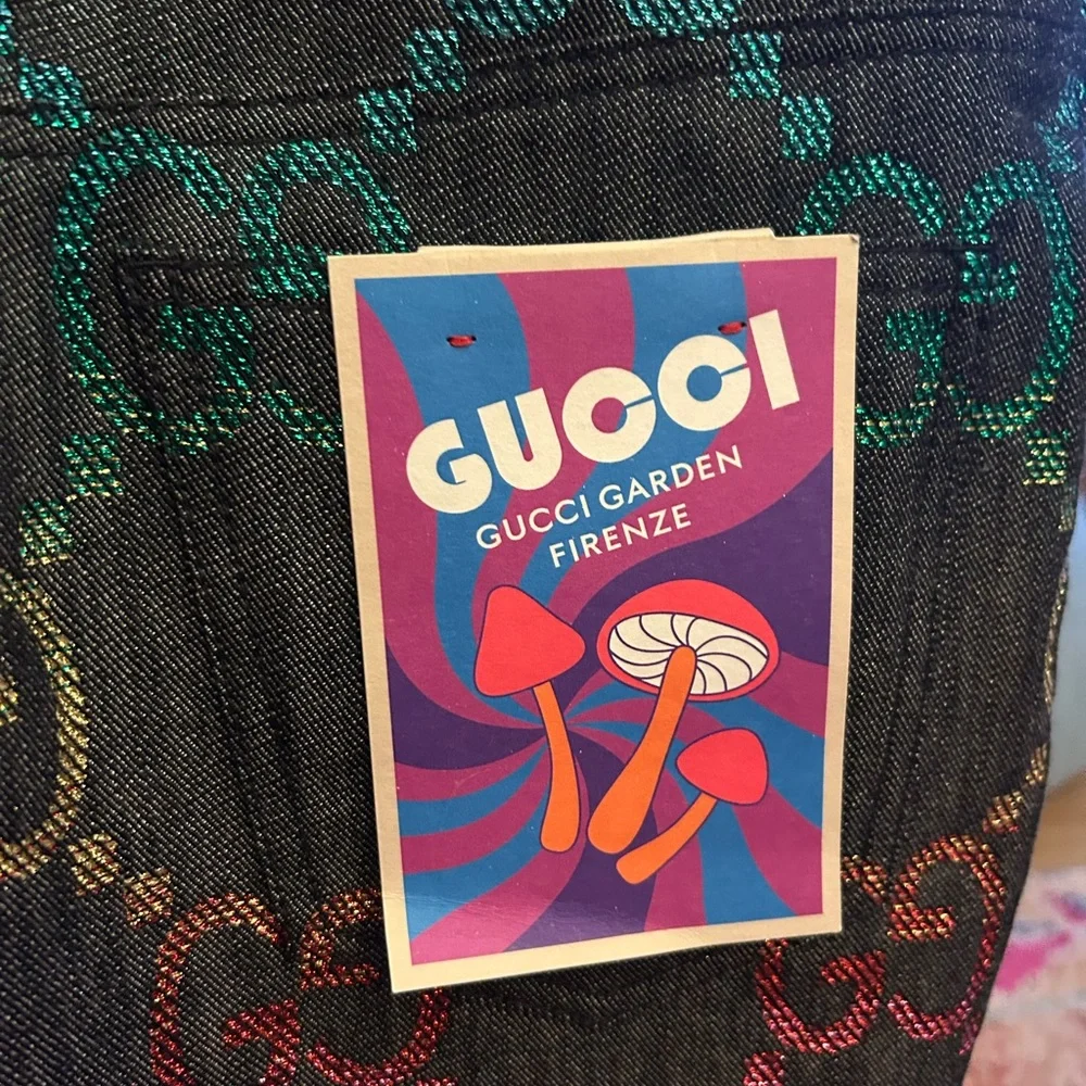Gucci Garden Denim Shorts ~ new ~ - Picture 6 of 10
